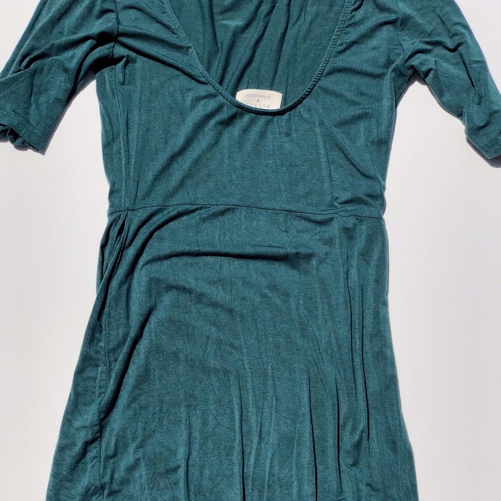 Francesca's  turquoise evening dress